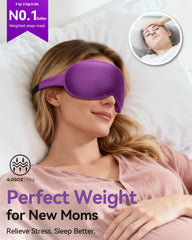 FACEMOON mascarilla ocular 3D bloquea la luz para descansar durante vuelos largos.