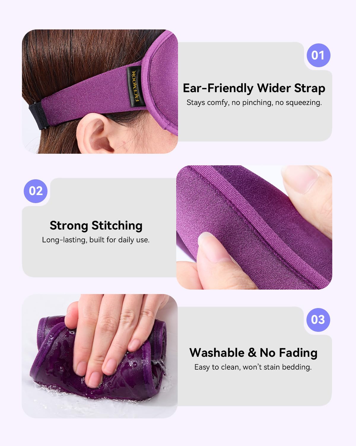 FACEMOON regalo postparto: mascarilla ocular para momentos de relajación tras el parto.