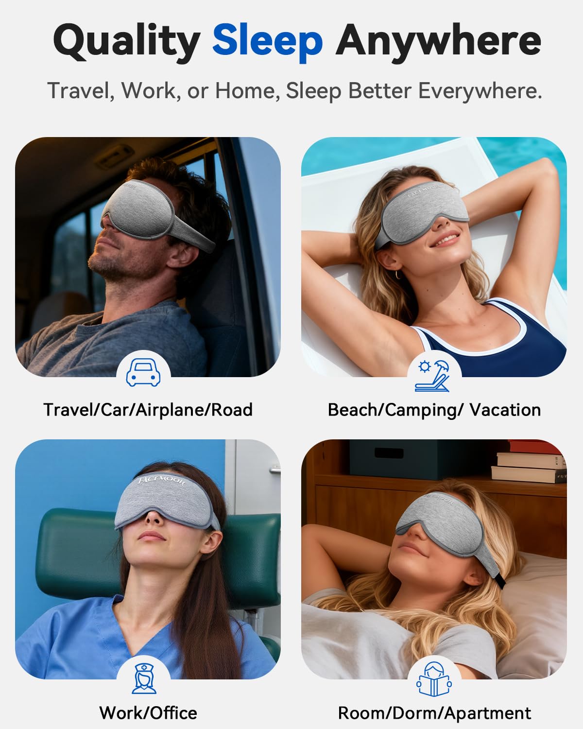 FACEMOON regalo ideal para relajacion en casa o viajes