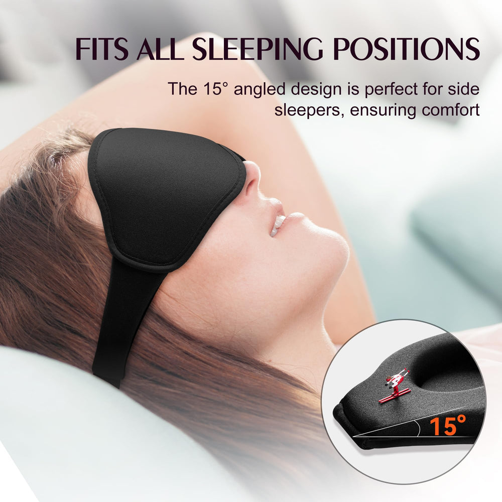FACEMOON memory foam mask conforms to your face for comfort.