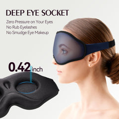 FACEMOON Sleep Mask memory foam conforms softly for comfort.