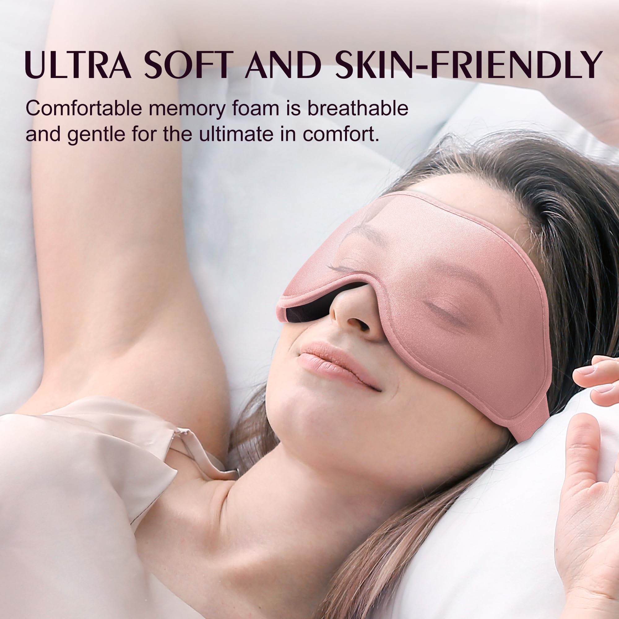 FACEMOON side-sleeper mask with beveled edges reduces pressure.