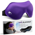 FACEMOON Sleep Mask for Side Sleepers — 3D Contoured Lash Extensions Eye Mask, Zero-Pressure Blackout, Purple