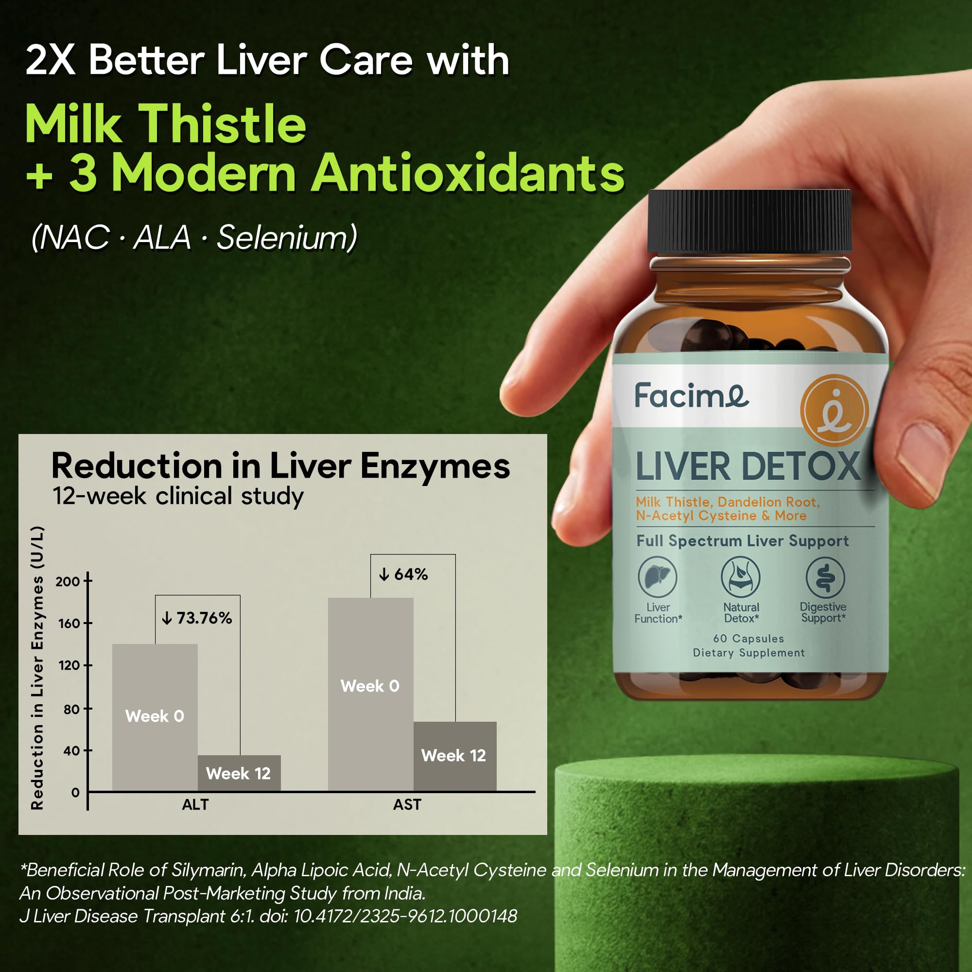 Facime Liver Cleanse pour-over action demonstrates easy daily use.