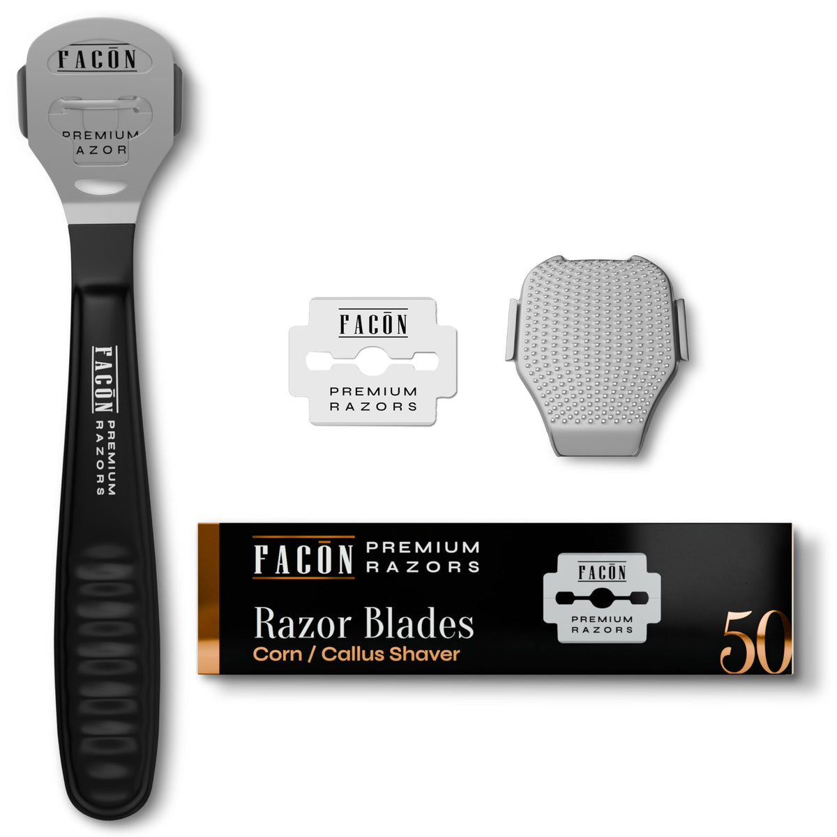FACON cuchilla para callos con 50 hojas para suavizar durezas