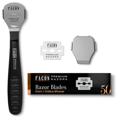 FACON cuchilla para callos con 50 hojas para suavizar durezas