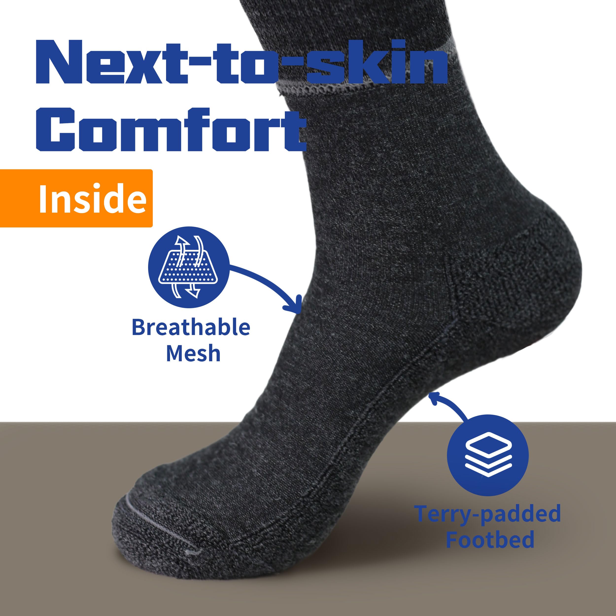 Facool breathable mesh Merino wool sock keeps feet cool