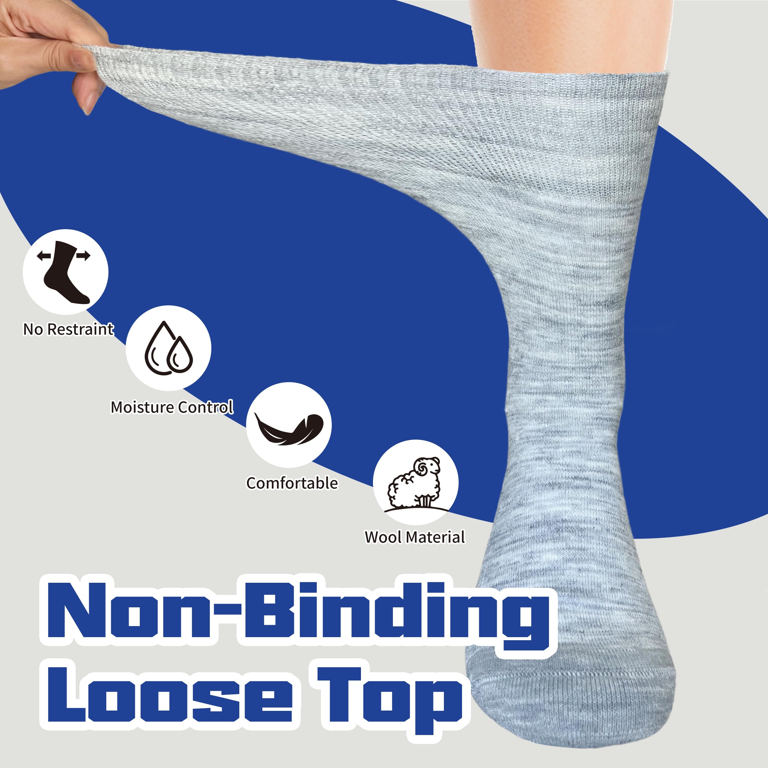Facool diabetic socks easy-on-off design for swollen feet.