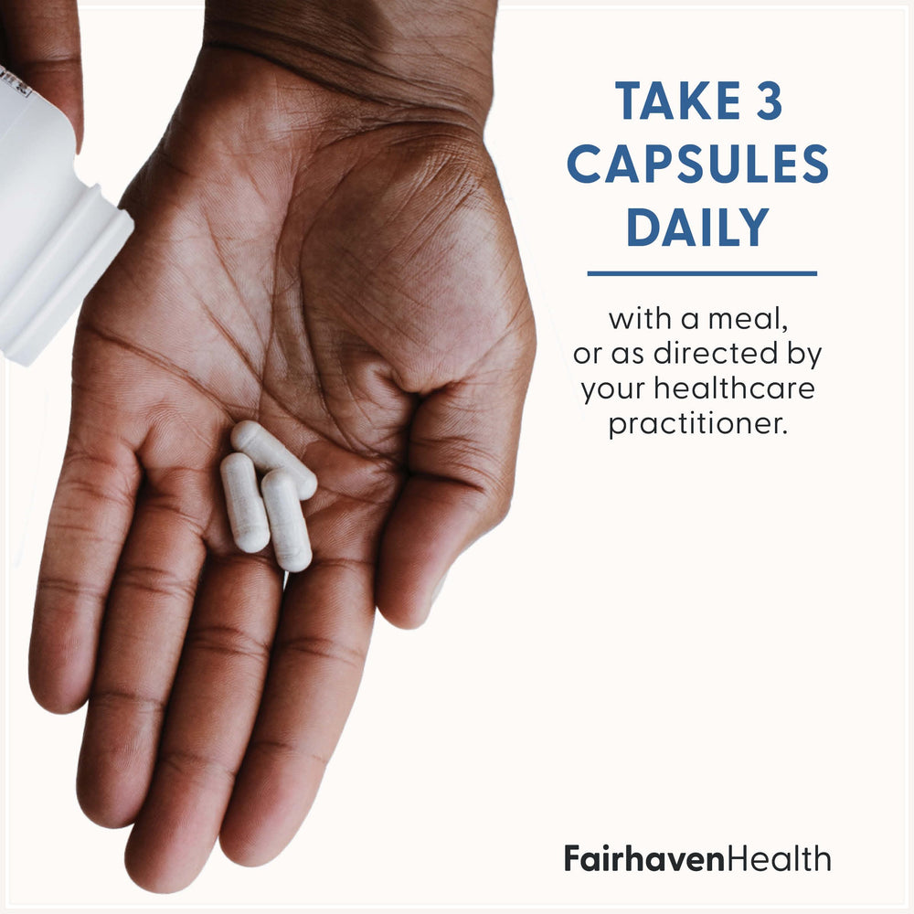 Fairhaven Health FertilAid for Men label with ingredients overview