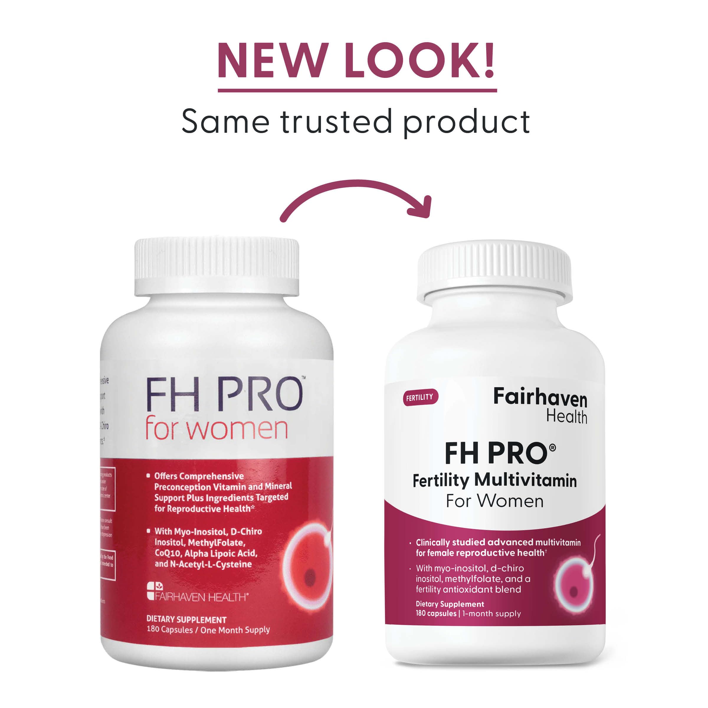 FH Pro for Women label shows science-backed nutrition highlights