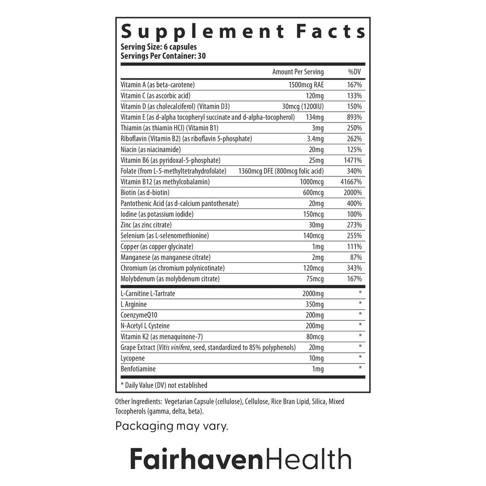 FH Pro Men label detail featuring vegan, allergen-free formula