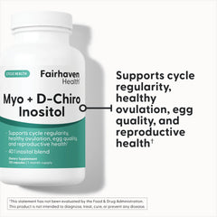 Fairhaven Health Myo-Inositol D-Chiro capsules close-up for daily hormonal support