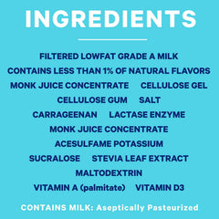Fairlife Nutrition Plan vanilla nutrition panel shows 30g protein per serving