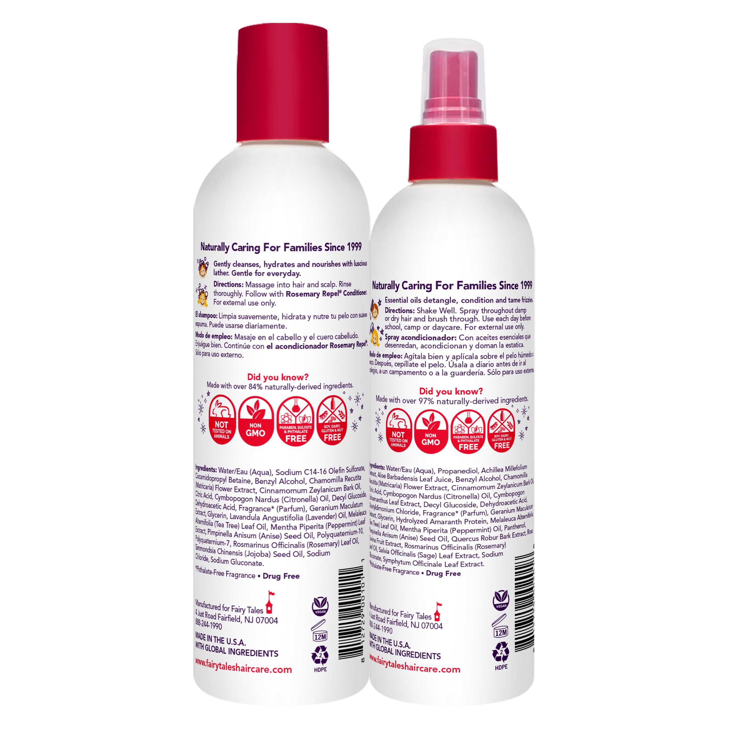 Fairy Tales Rosemary Repel Conditioning Spray bottle detangles and adds fragrance