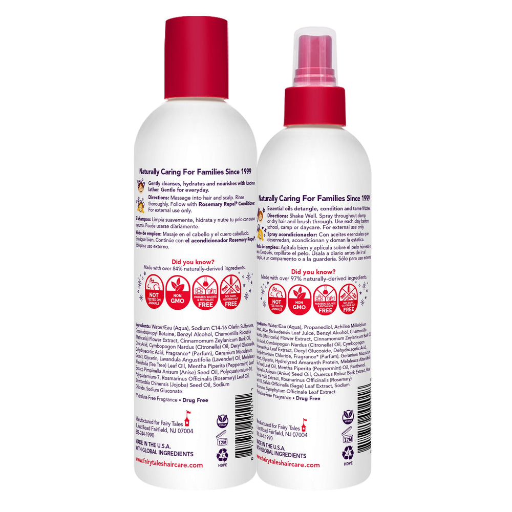 Fairy Tales Rosemary Repel Conditioning Spray bottle detangles and adds fragrance