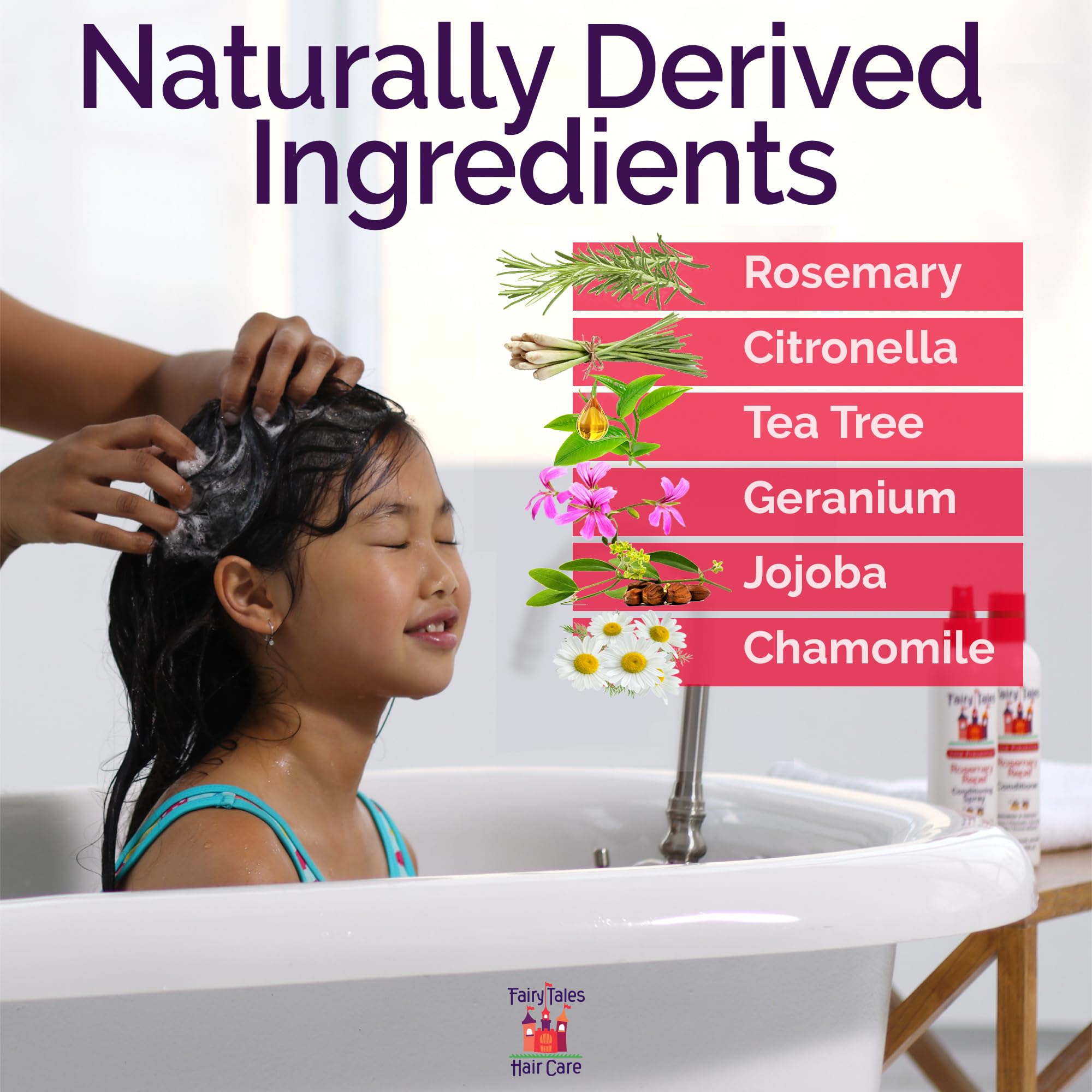 Fairy Tales Rosemary Repel detangles kid hair with a refreshing rosemary aroma.