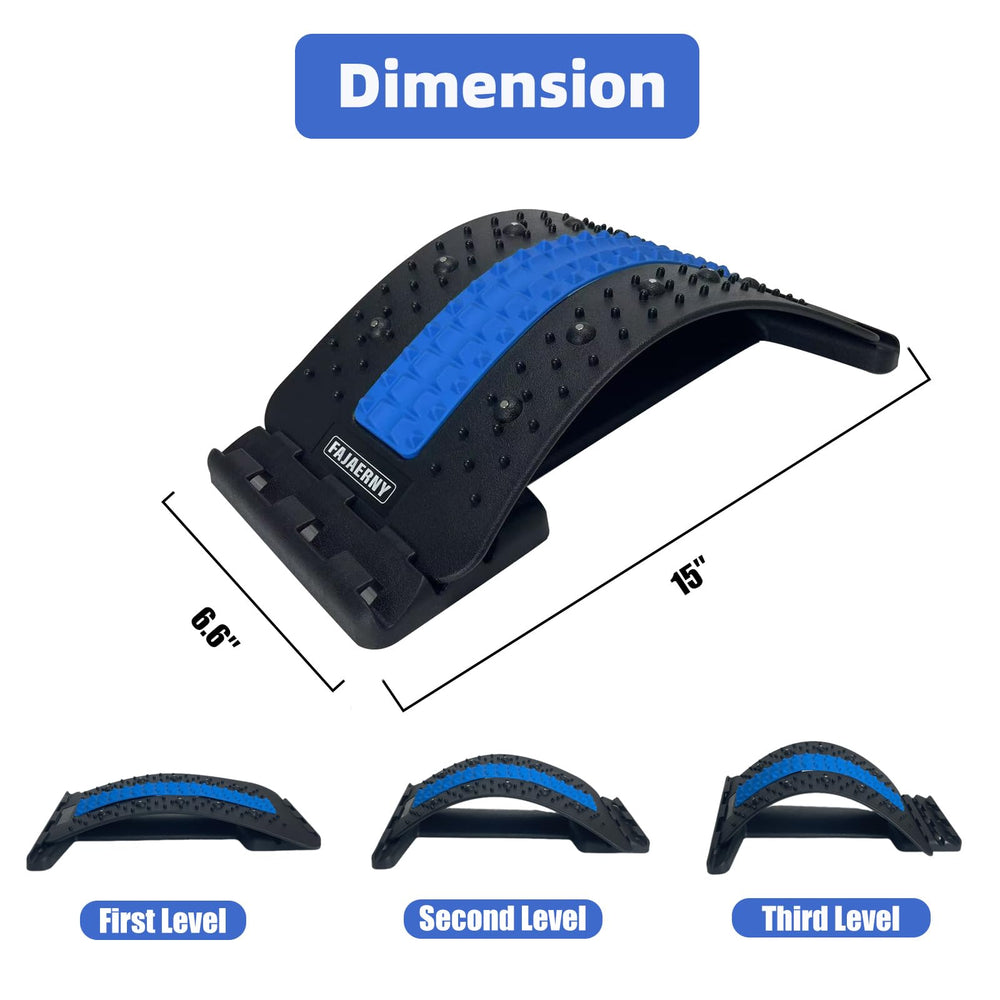 FAJAERNY Back Stretcher includes magnetic and massage points for targeted feel