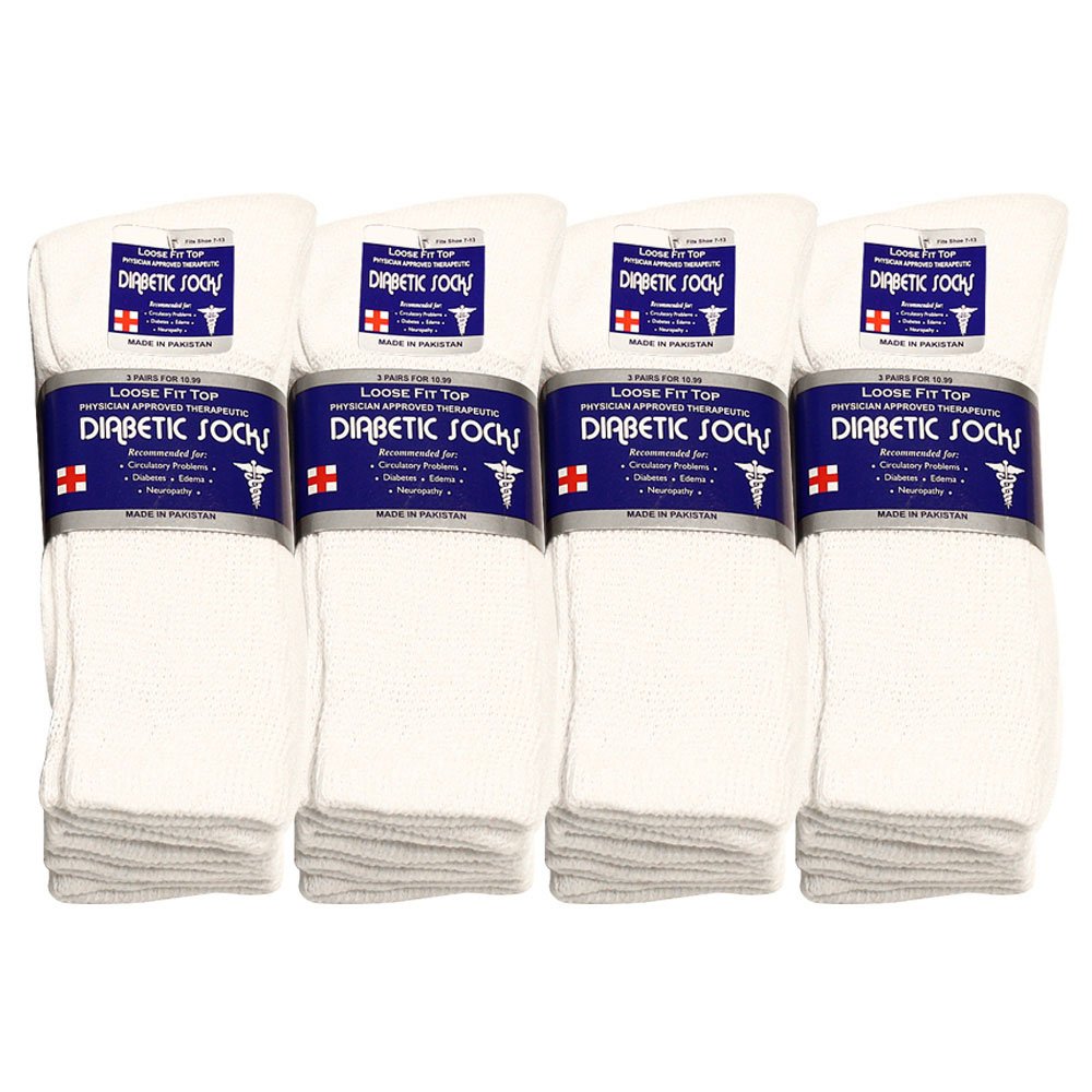 Falari diabetic socks with a wide-top non-binding band for comfortable wear
