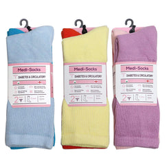 Falari Women Diabetic Socks six-pair pack for home and travel.