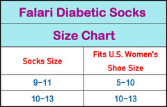 Falari Women Diabetic Socks grey crew height promotes gentle fit and comfort