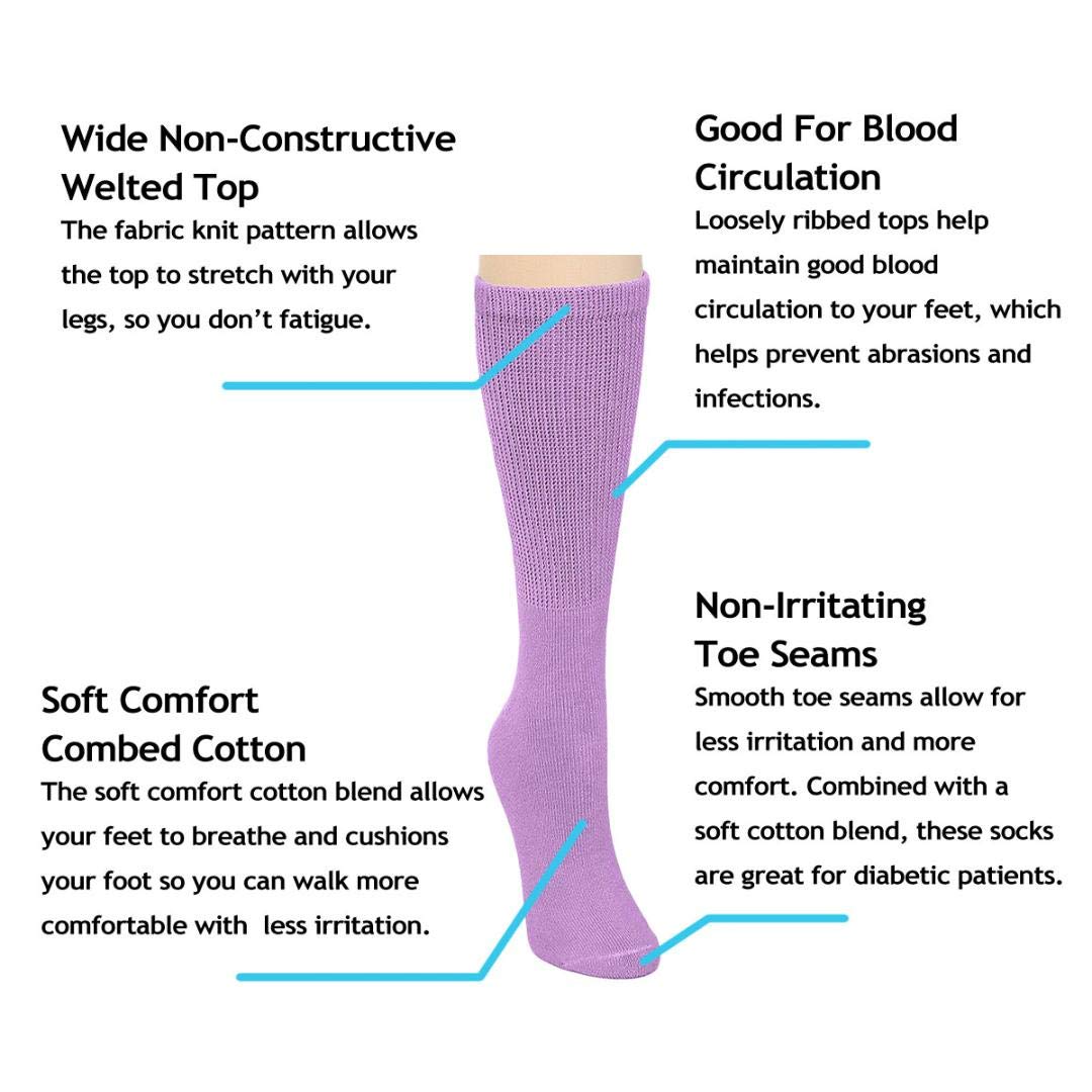 Falari Women Diabetic Socks ideal for travel and everyday comfort.
