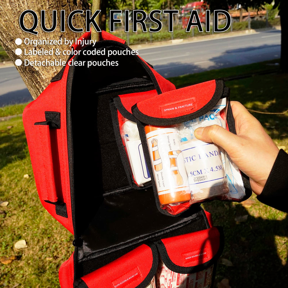 Falcon Rescue dual-handle design for easy carrying in emergencies.
