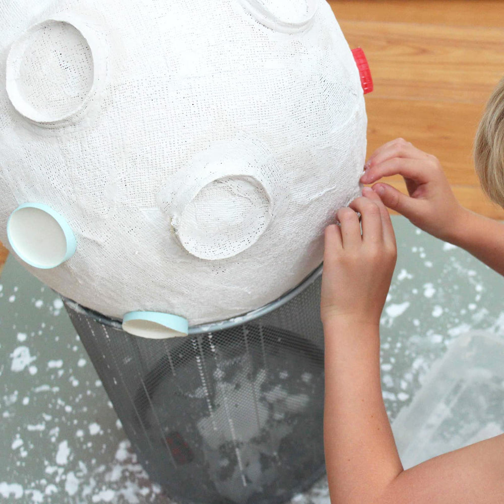 Falling in Art plaster roll drying before painting for ready display