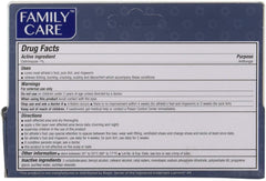 Family Care Clotrimazole 1% cream label highlights active ingredient