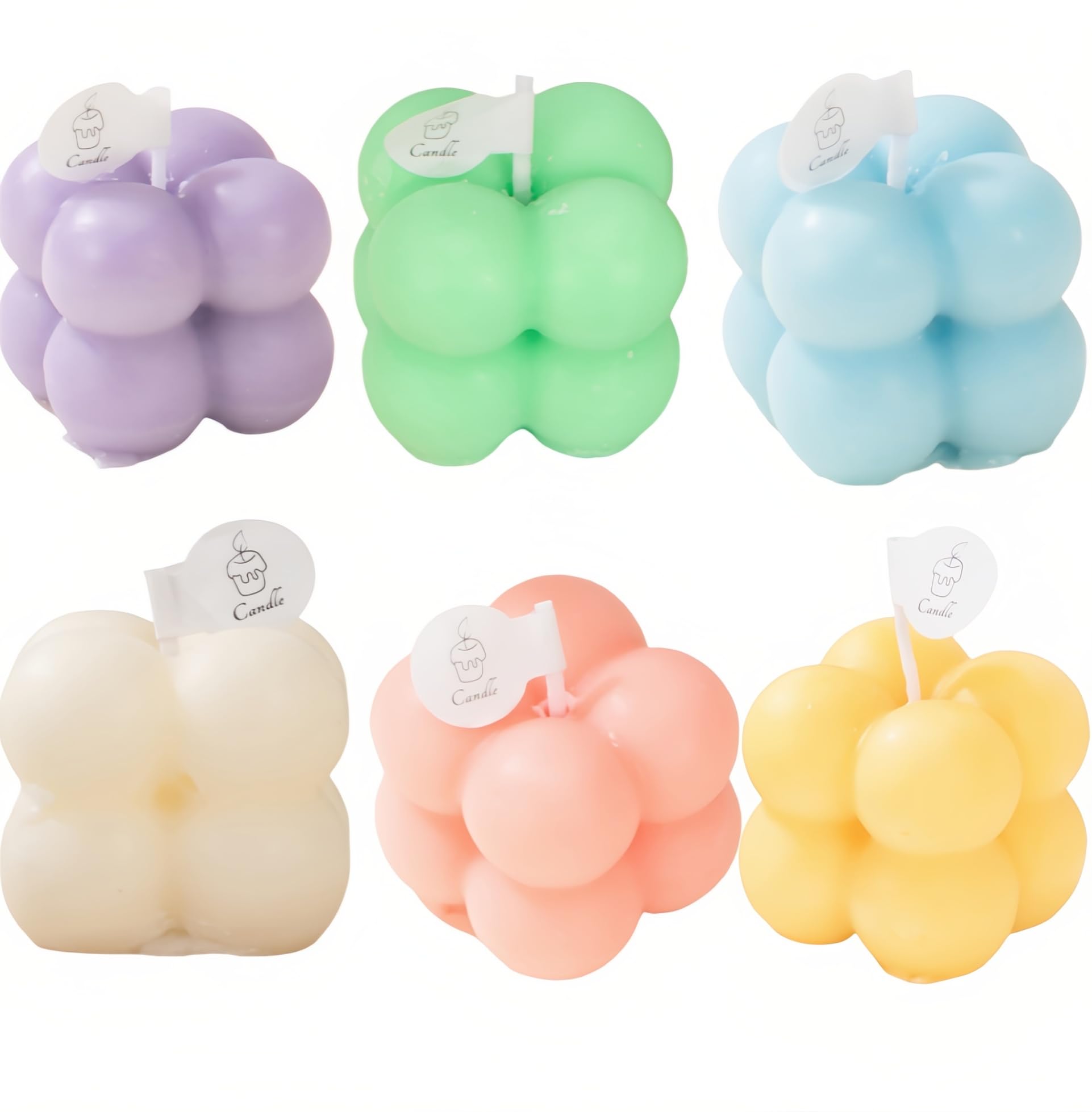 FANBODTA 6-in-1 mini soy candles gift set in packaging, eco-friendly aroma options.