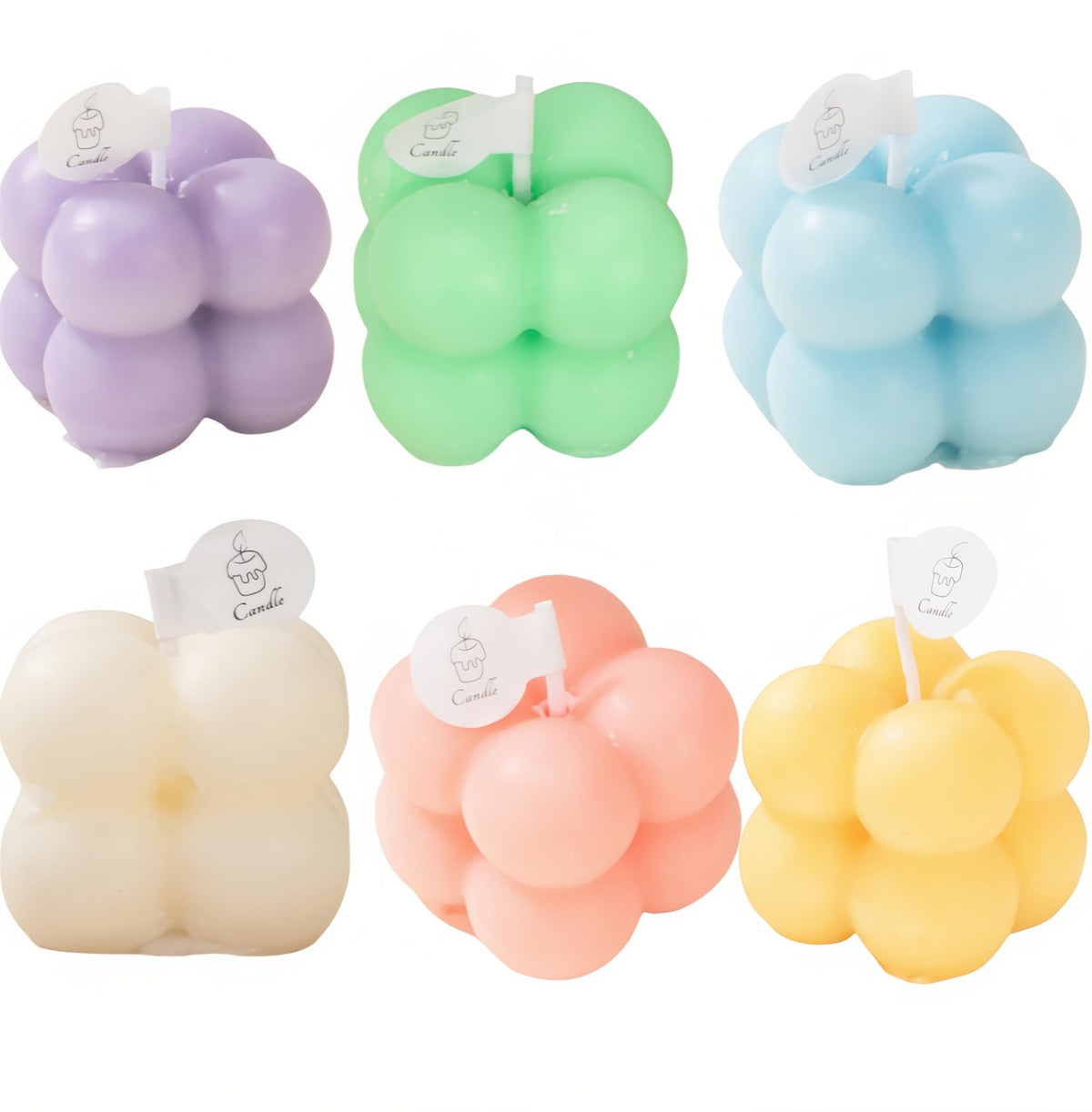 FANBODTA 6-in-1 mini soy candles gift set in packaging, eco-friendly aroma options.