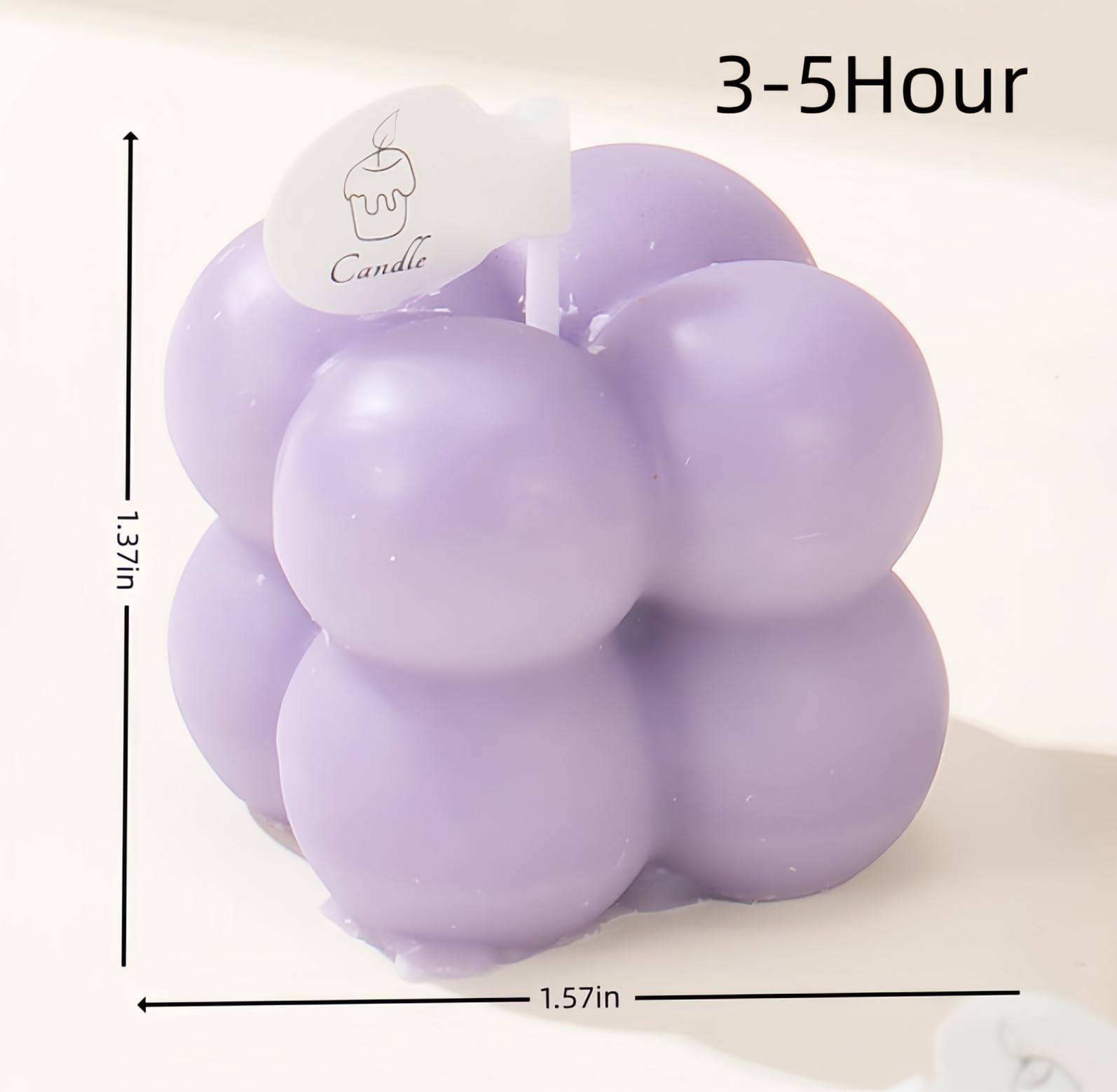 FANBODTA Sea Salt mini cube candle adds serene ambiance at home.