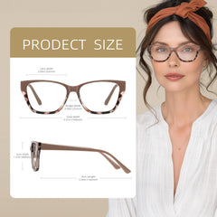 FancyFlower women's cat-eye silhouette flatters facial features for a feminine look.