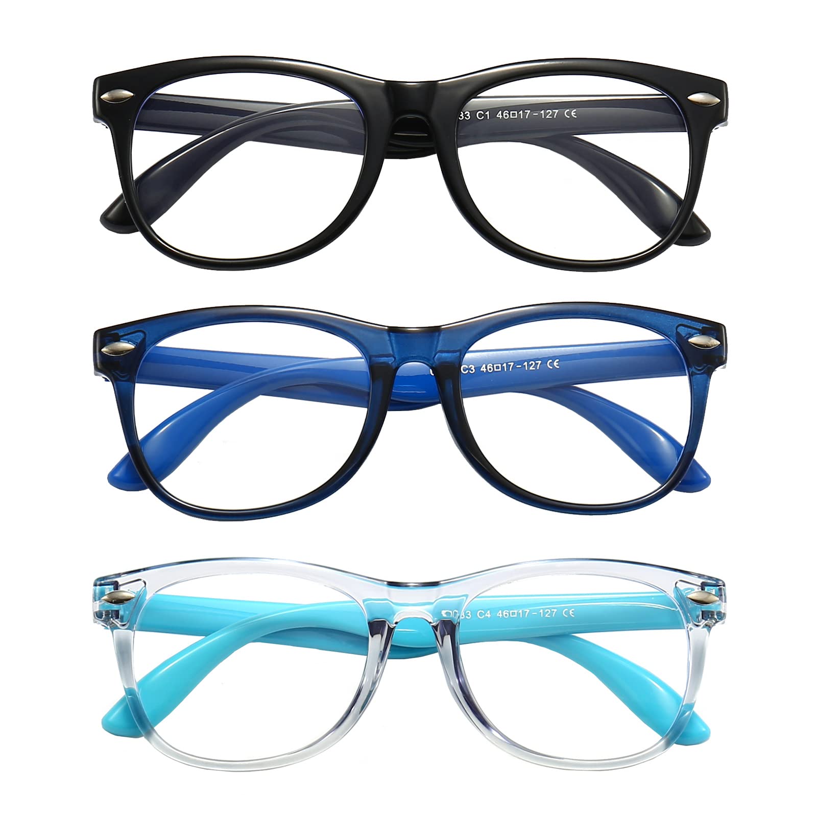 Gafas FANNYGO luz azul para niños, azul claro, diseño ligero para uso diario