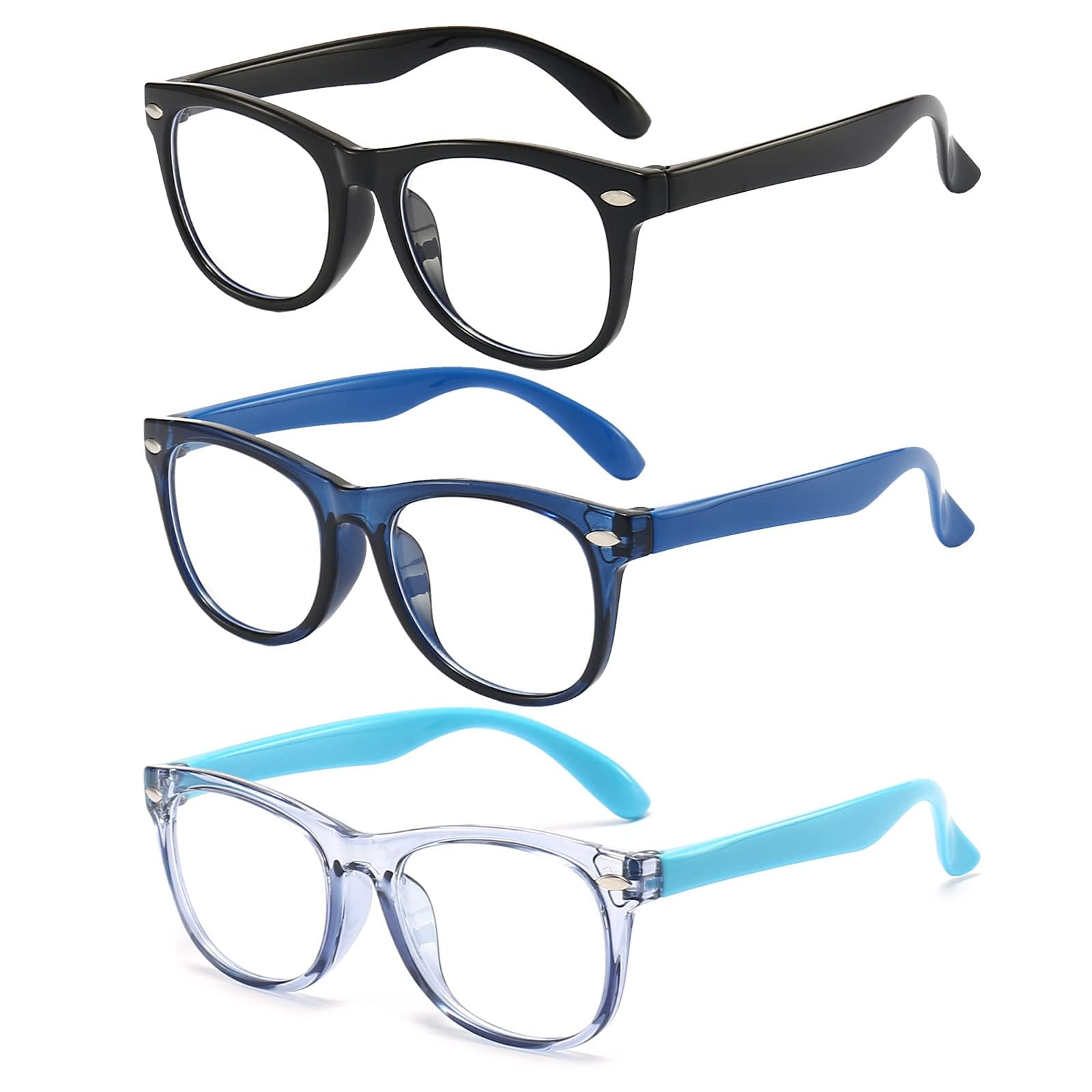 Gafas FANNYGO luz azul para niños, negro, confort para pantallas