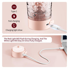 Fans-One electric shaker bottle in hand pink emphasizes comfortable grip and 24oz capacity