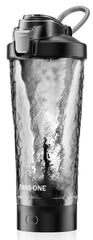 FANS-ONE shaker 24oz with lockable button keeps drinks secure on the go.