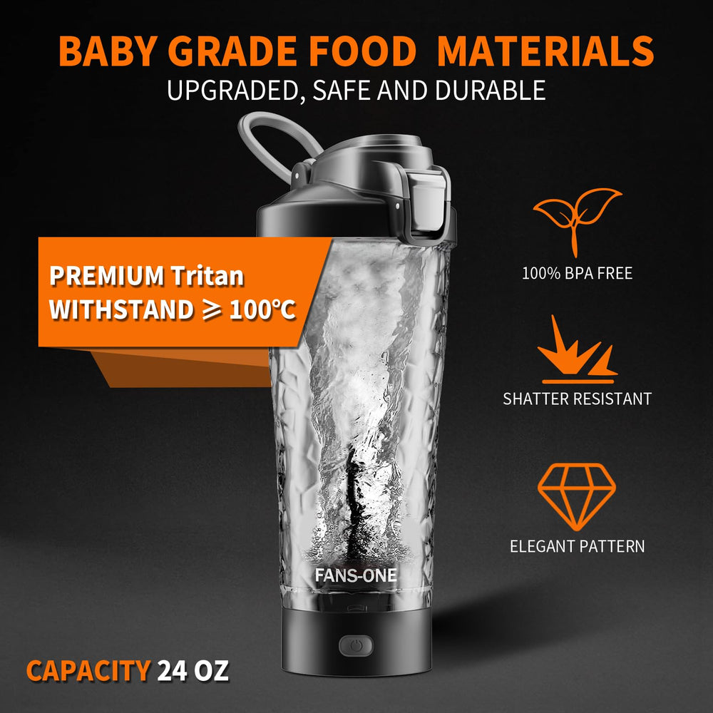 FANS-ONE shaker bottom has a rubber grip for stable blending.