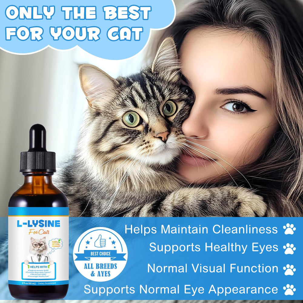Fanshi Lysine grain-free formula label highlights gentle care for sensitive cats
