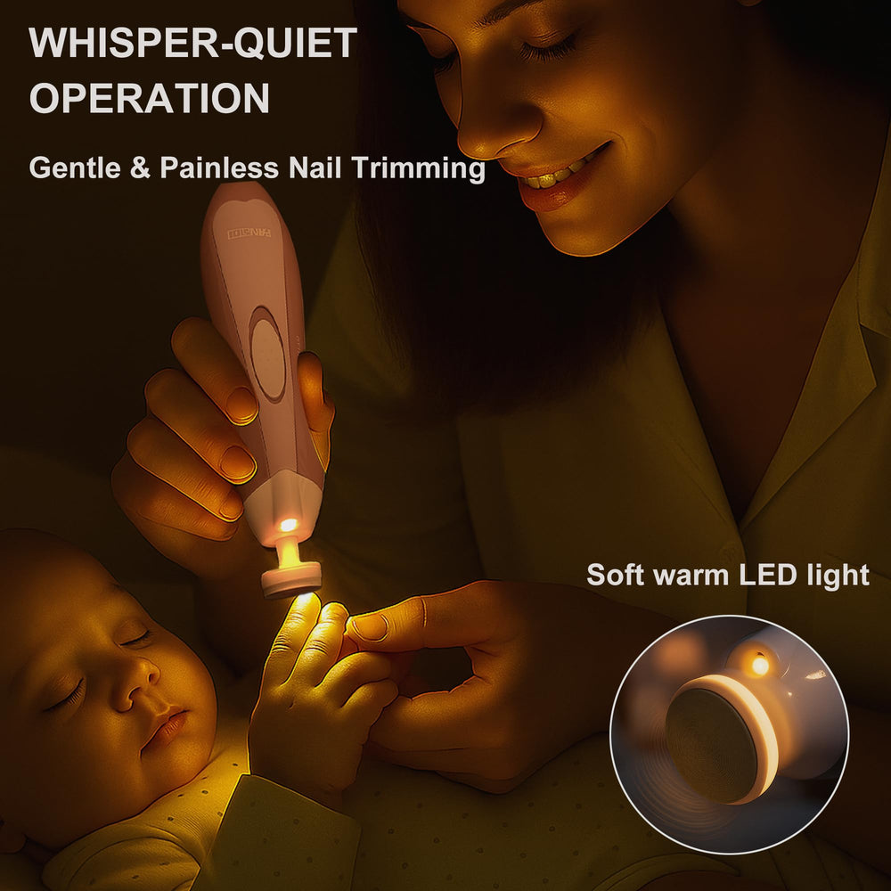 Fansidi safe silent trimmer with LED light for nighttime trimming