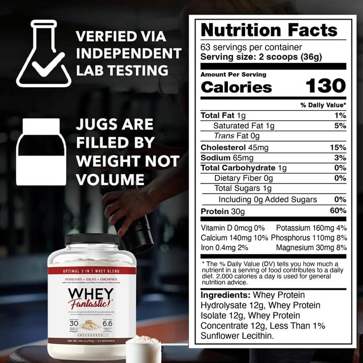 Fantastic Nutrition unflavored powder in shaker showcases customizable shakes