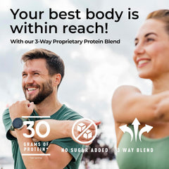 Fantastic Nutrition 3in1 whey concentrate close-up label emphasizes non-GMO, no sugar