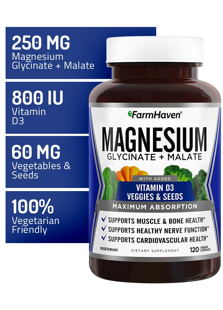 FarmHaven Magnesium Complex capsules for easy daily dosage.