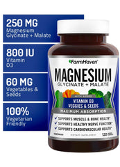 FarmHaven Magnesium Complex capsules for easy daily dosage.