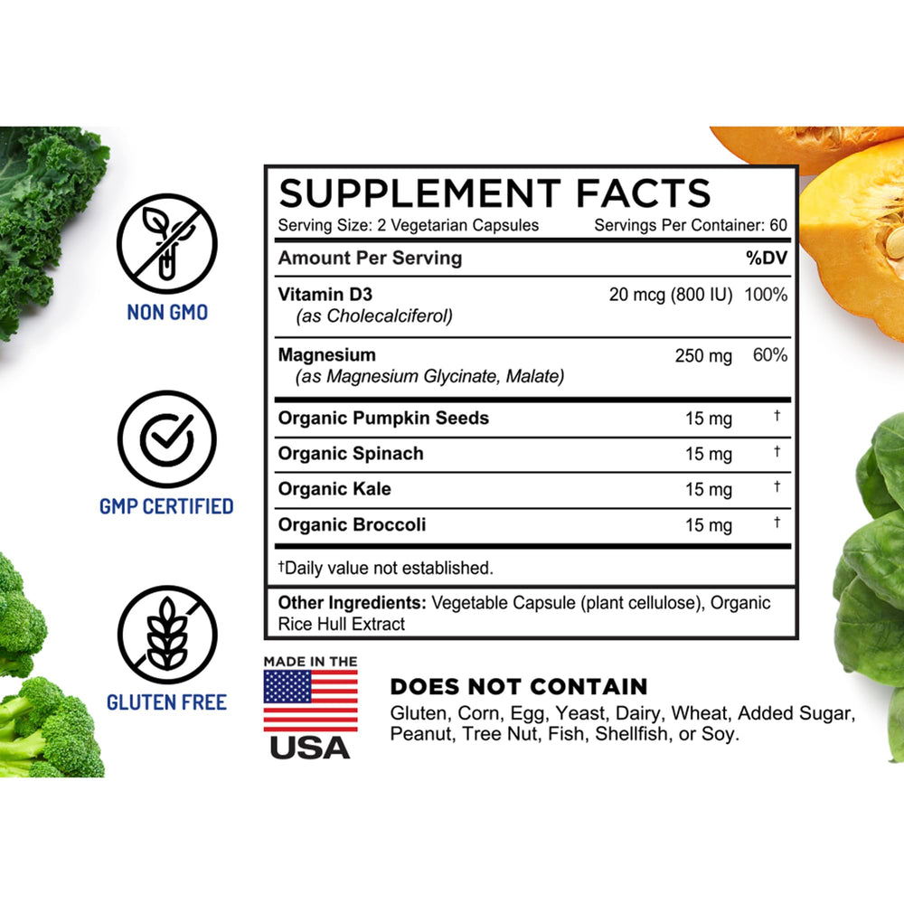 FarmHaven Magnesium Complex bottle-ready with vitamin D3 boost.