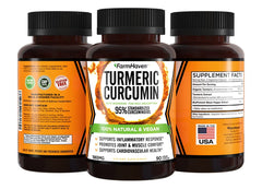 FarmHaven Turmeric Curcumin capsules provide vegan, non-GMO daily wellness.