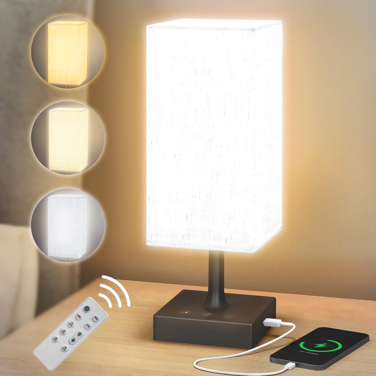 FARRIDE light therapy lamp front view with 10000 lux for energy boost