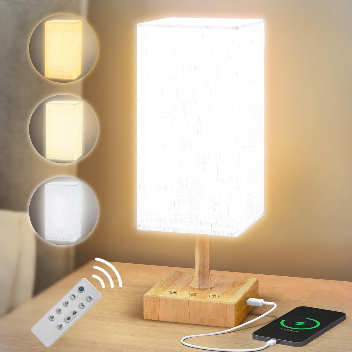 FARRIDE light therapy lamp with 10000 lux for energizing daylight-like illumination