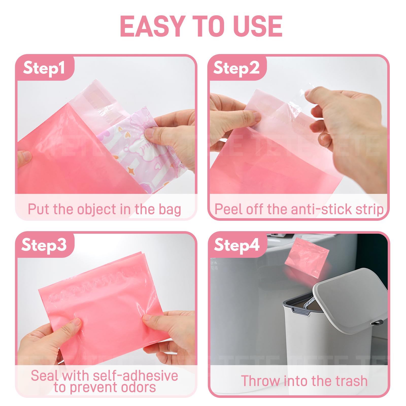 FARVIGOR portable disposal bag ideal for purse or backpack