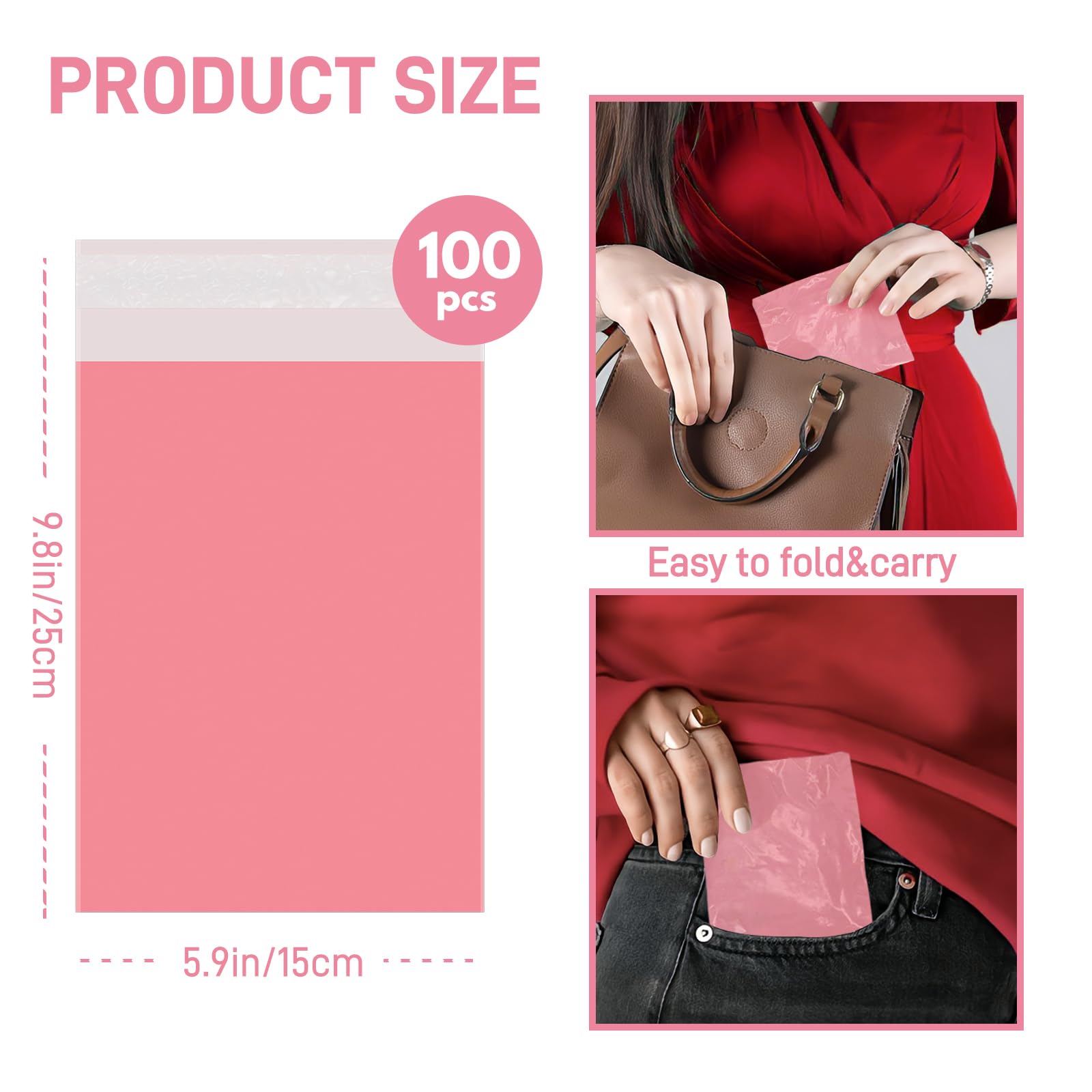 FARVIGOR privacy disposal bags folded compact for travel