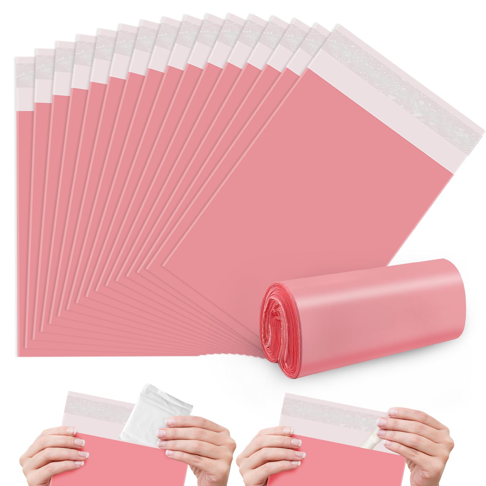 FARVIGOR sanitary napkin disposal bags pink showing discreet concealment